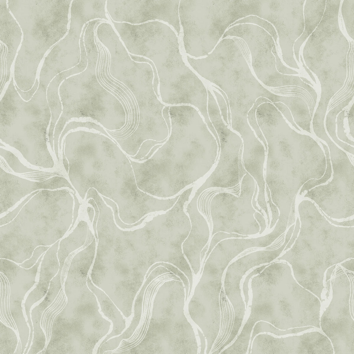 Soft Curve, Green Mural Wallpaper - pure wallpaper artwork
