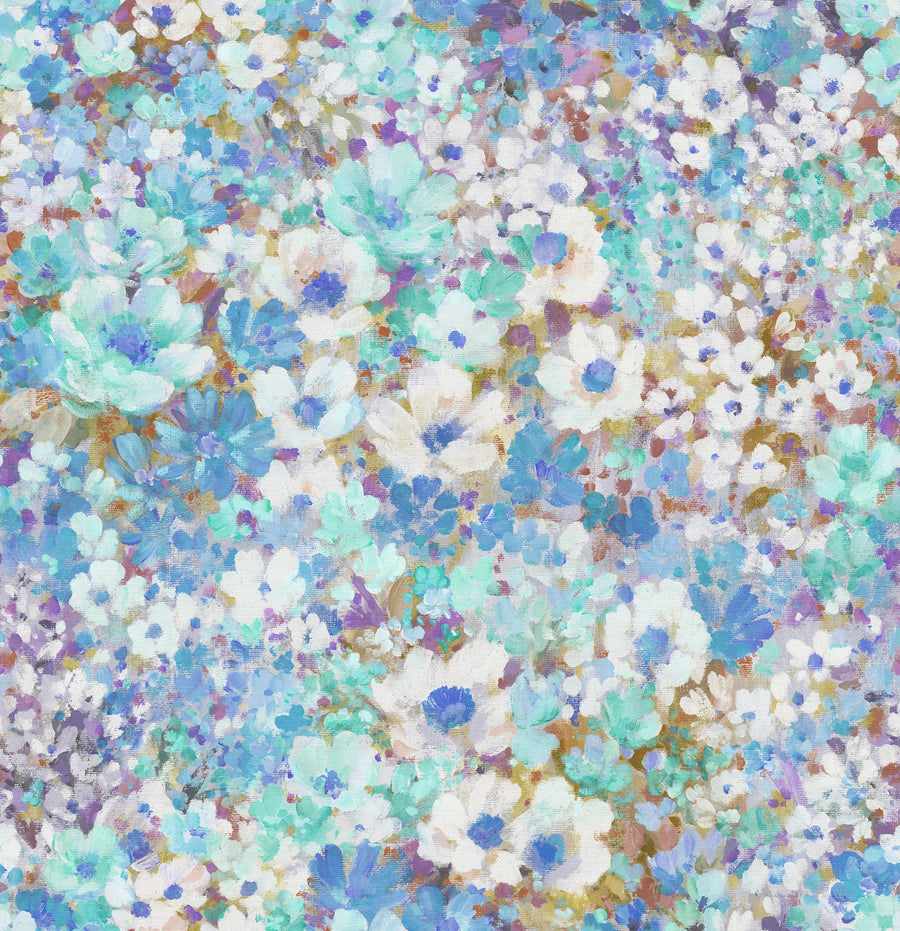 Flowerhaze, Blue Mural Wallpaper
