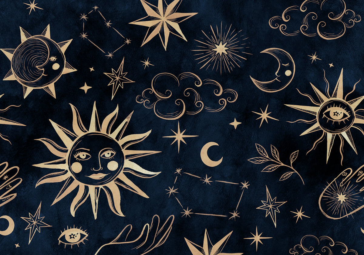 Astrology, Night Mural Wallpaper - pure wallpaper artwork
