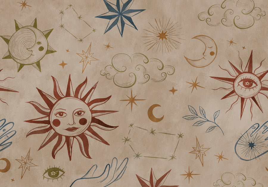 Astrology, Multi Mural Wallpaper