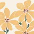 Sketched Flower, Yellow Mural Wallpaper - pure wallpaper artwork