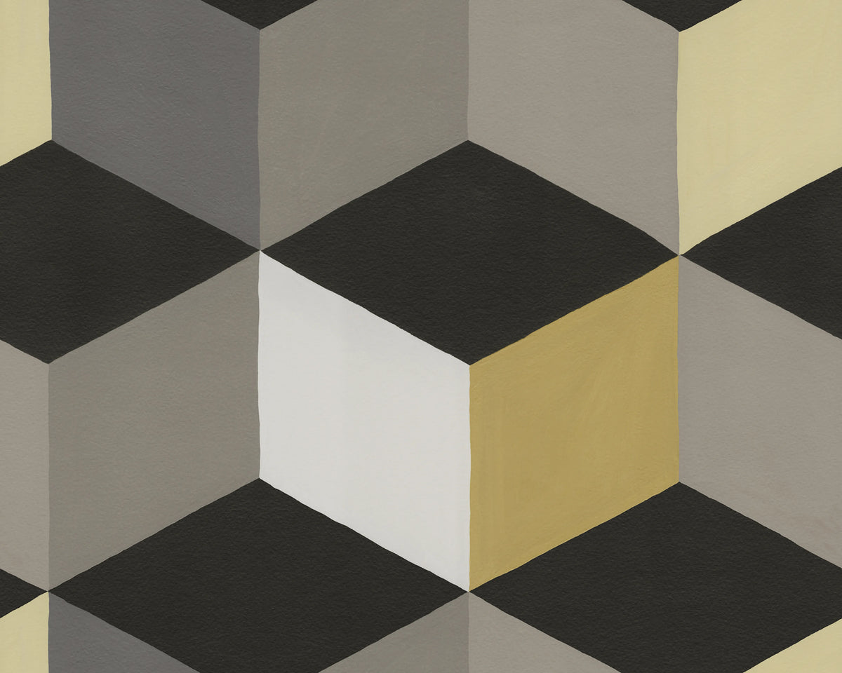 Colorful Rombs, Yellow Mural Wallpaper - pure wallpaper artwork