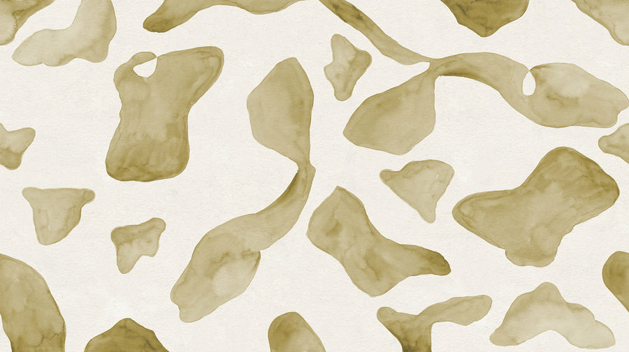 Abstract Motifs, Yellow Mural Wallpaper