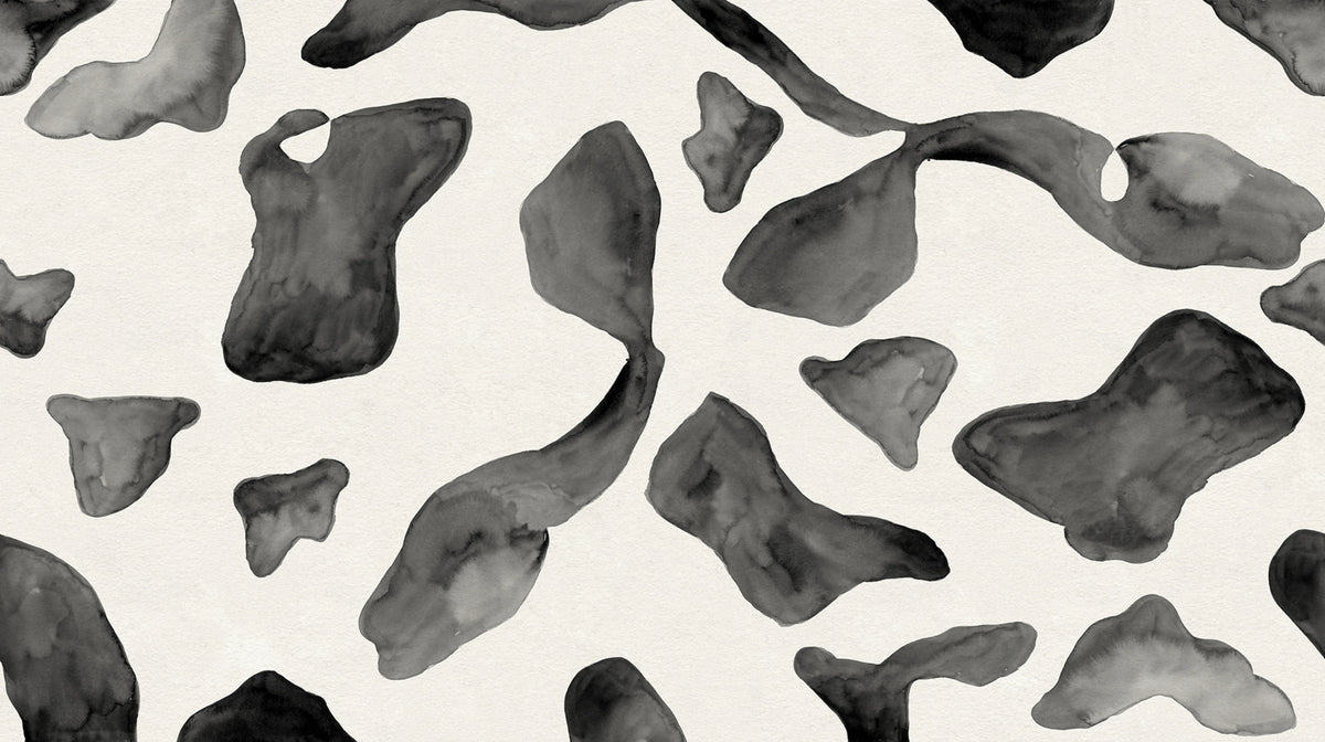 Abstract Motifs, Black & White Mural Wallpaper - pure wallpaper artwork