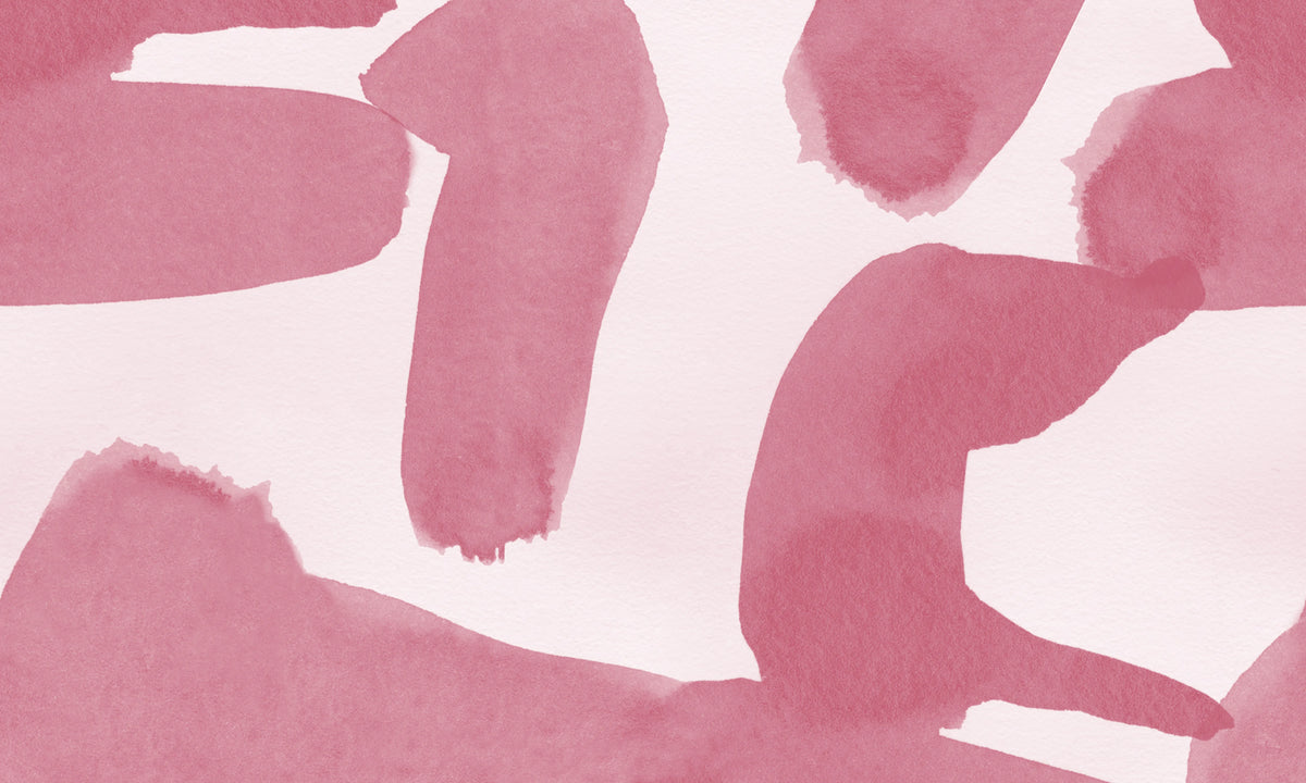 Wiggle Shapes, Pink Mural Wallpaper - pure wallpaper artwork