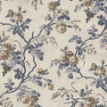 Rose Garland, Blue Mural Wallpaper - pure wallpaper artwork