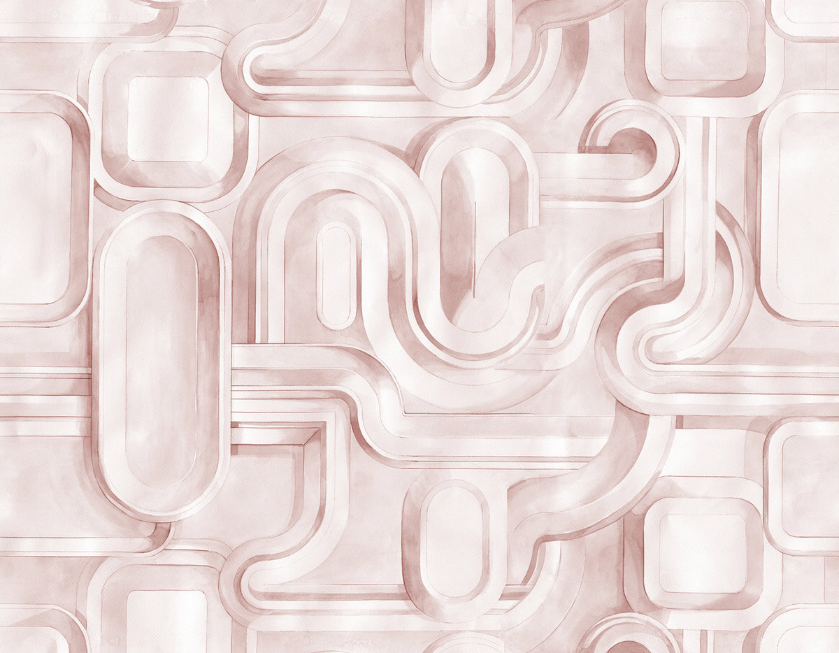 Abstract Path, Pink Mural Wallpaper - pure wallpaper artwork