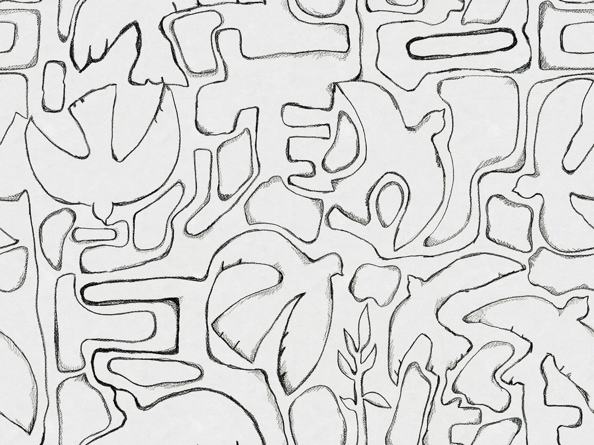 Peaceful, Black & White Mural Wallpaper - pure wallpaper artwork