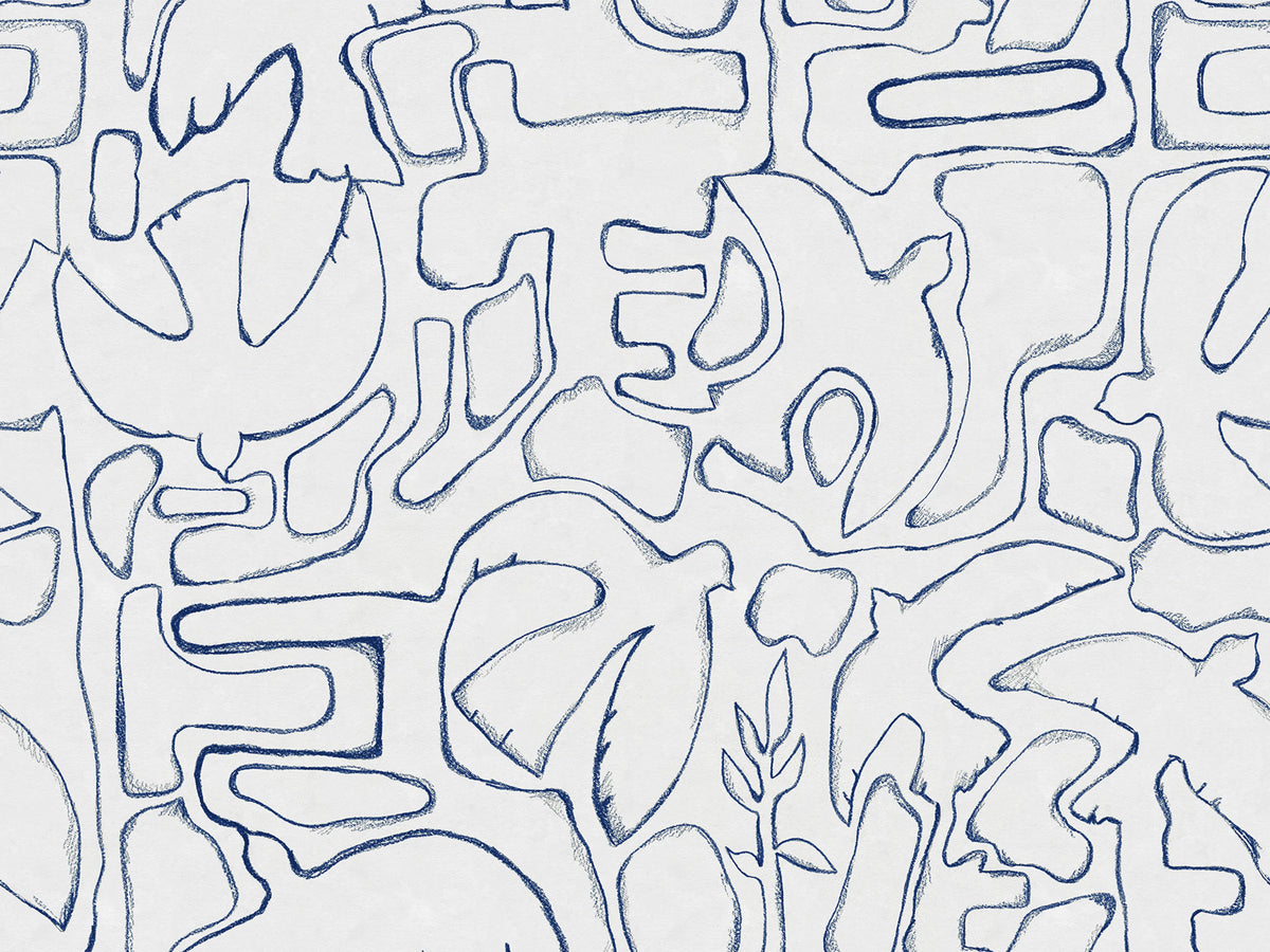 Peaceful, Blue Mural Wallpaper - pure wallpaper artwork