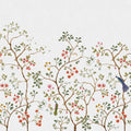 Songbird Mural, White Mural Wallpaper - pure wallpaper artwork