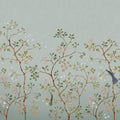 Songbird Mural, Green Mural Wallpaper - pure wallpaper artwork