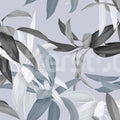 Lily Garden, Blue Mural Wallpaper - pure wallpaper artwork