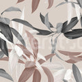 Lily Garden, Rust Mural Wallpaper - pure wallpaper artwork