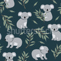 Koala Friends, Night Mural Wallpaper - pure wallpaper artwork