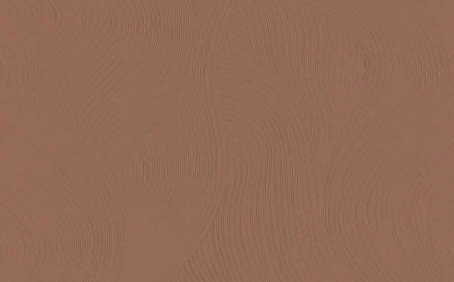 Clay Flow, Mocha Mousse Mural Wallpaper