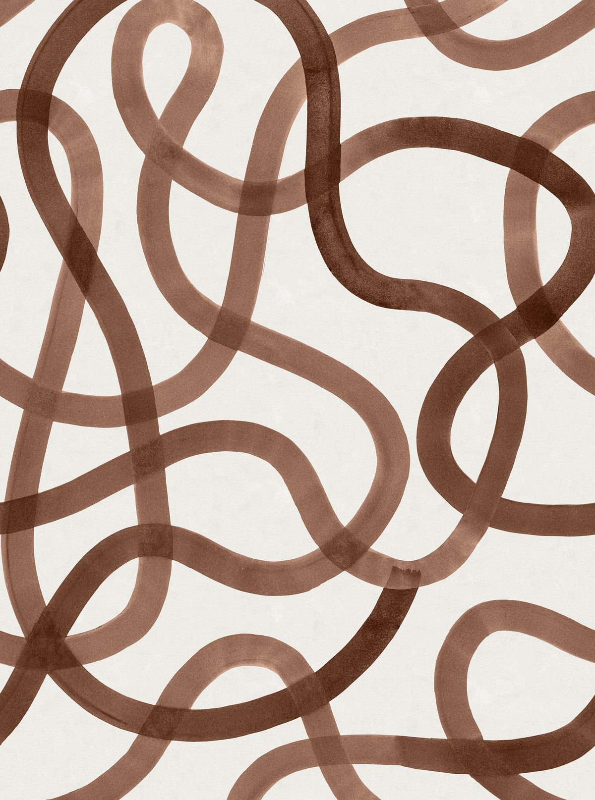Serpentine, Mocha Mousse Mural Wallpaper - pure wallpaper artwork