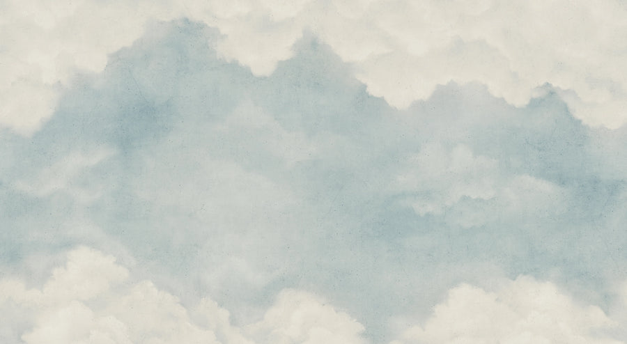 Sky of Clouds, Vintage Mural Wallpaper