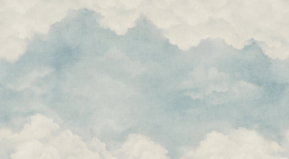 Sky of Clouds, Vintage Mural Wallpaper - pure wallpaper artwork