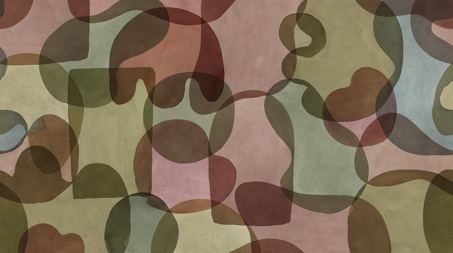 Overlap, Multi Mural Wallpaper