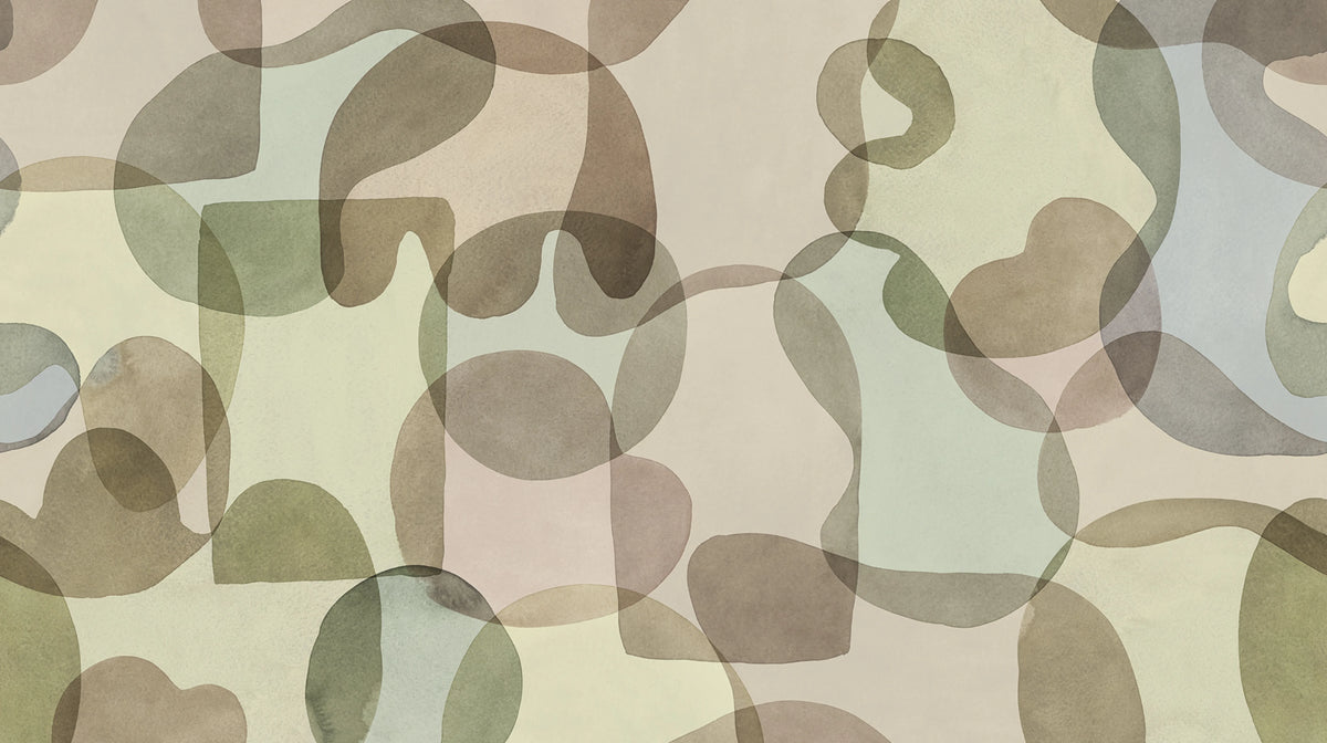 Overlap, Pastel Mural Wallpaper - pure wallpaper artwork