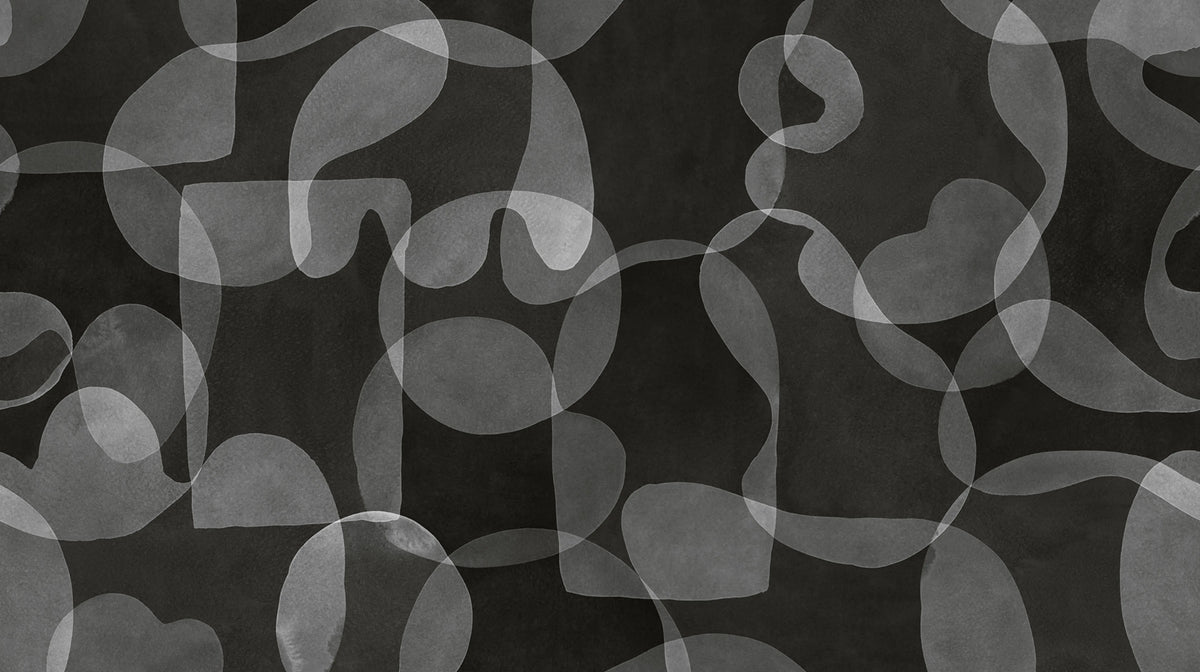 Overlap, Dark Mural Wallpaper - pure wallpaper artwork