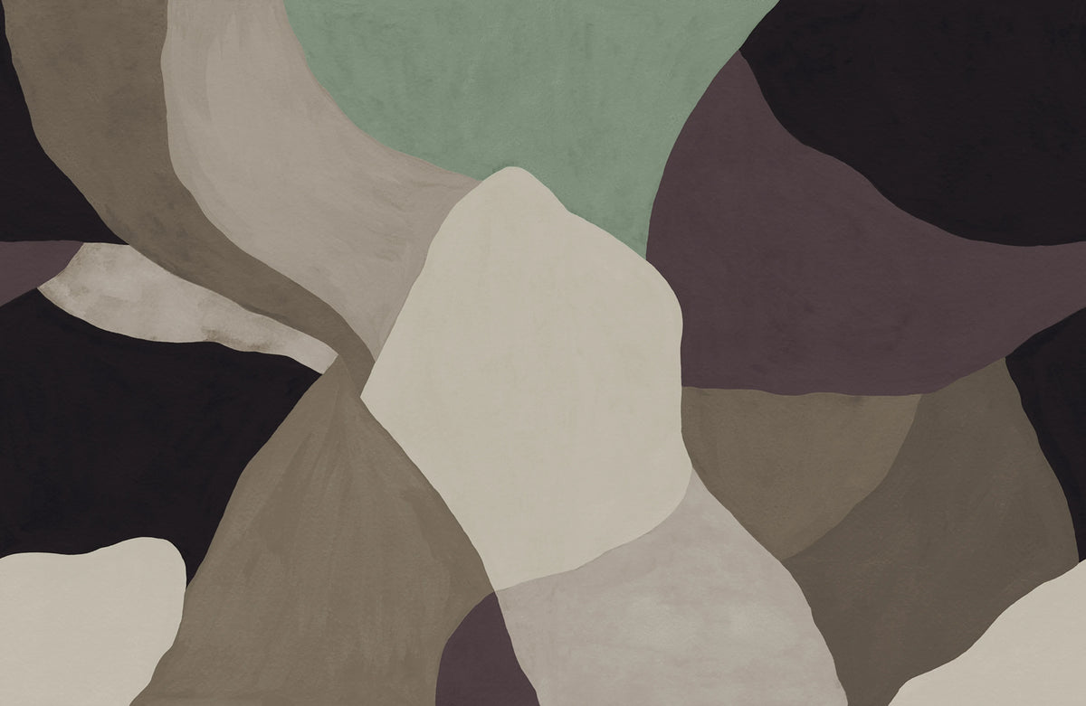 Abstract Fields, Brown Mural Wallpaper - pure wallpaper artwork