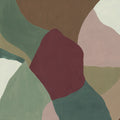 Abstract Fields, Green & Red Mural Wallpaper - pure wallpaper artwork