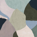 Abstract Fields, Pink & Blue Mural Wallpaper - pure wallpaper artwork