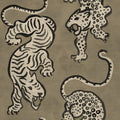 Ink Tiger, Brown Mural Wallpaper - pure wallpaper artwork