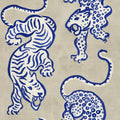 Ink Tiger, Blue Mural Wallpaper - pure wallpaper artwork