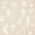 Symbolic Tales, Beige Mural Wallpaper - pure wallpaper artwork