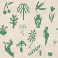 Symbolic Tales, Green Mural Wallpaper - pure wallpaper artwork