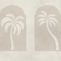 Palm Arches, Beige Mural Wallpaper - pure wallpaper artwork