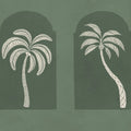 Palm Arches, Green Mural Wallpaper - pure wallpaper artwork