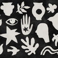 Symbolic, Black & White Mural Wallpaper - pure wallpaper artwork