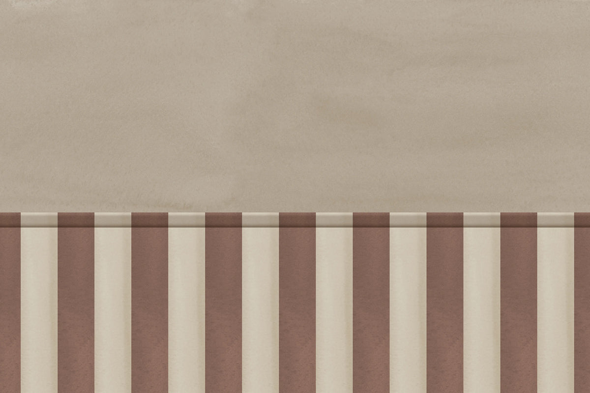 Striped Panel, Brown Mural Wallpaper - pure wallpaper artwork