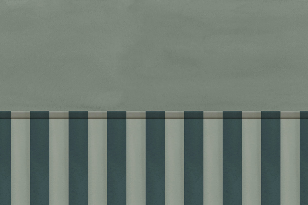 Striped Panel, Green Mural Wallpaper - pure wallpaper artwork