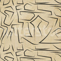 Artistic Lines, Beige Mural Wallpaper - pure wallpaper artwork
