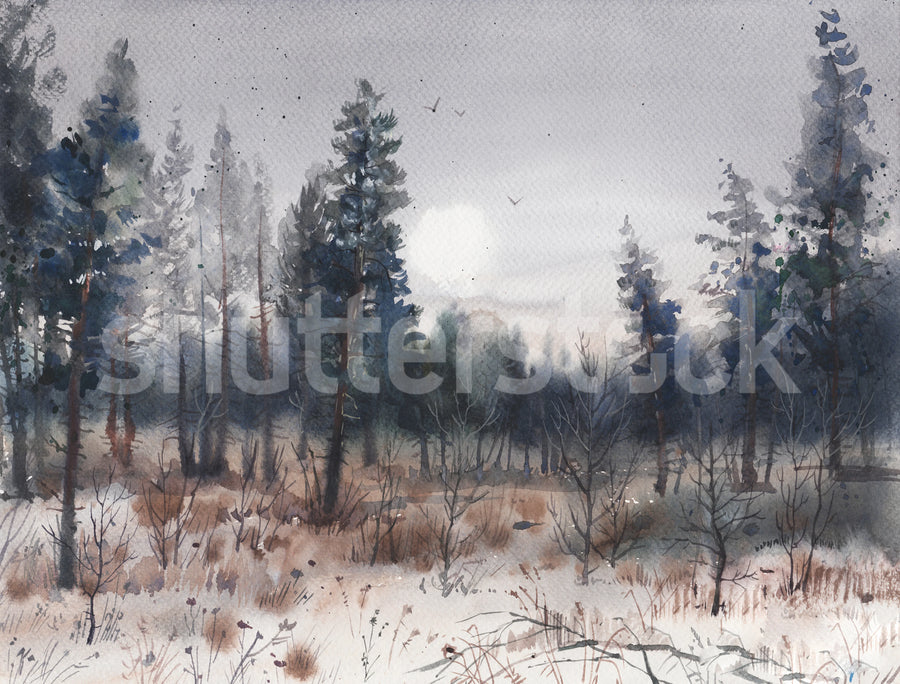 Melodic Forest, Autumn Mural Wallpaper