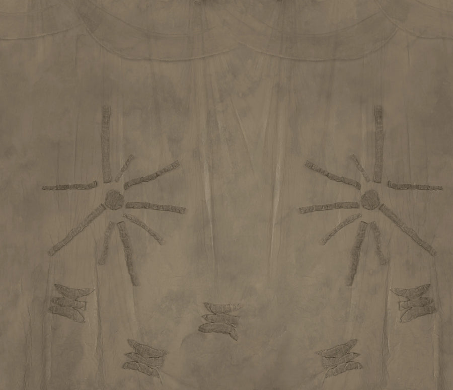 Silenzio, Dark Beige Mural Wallpaper
