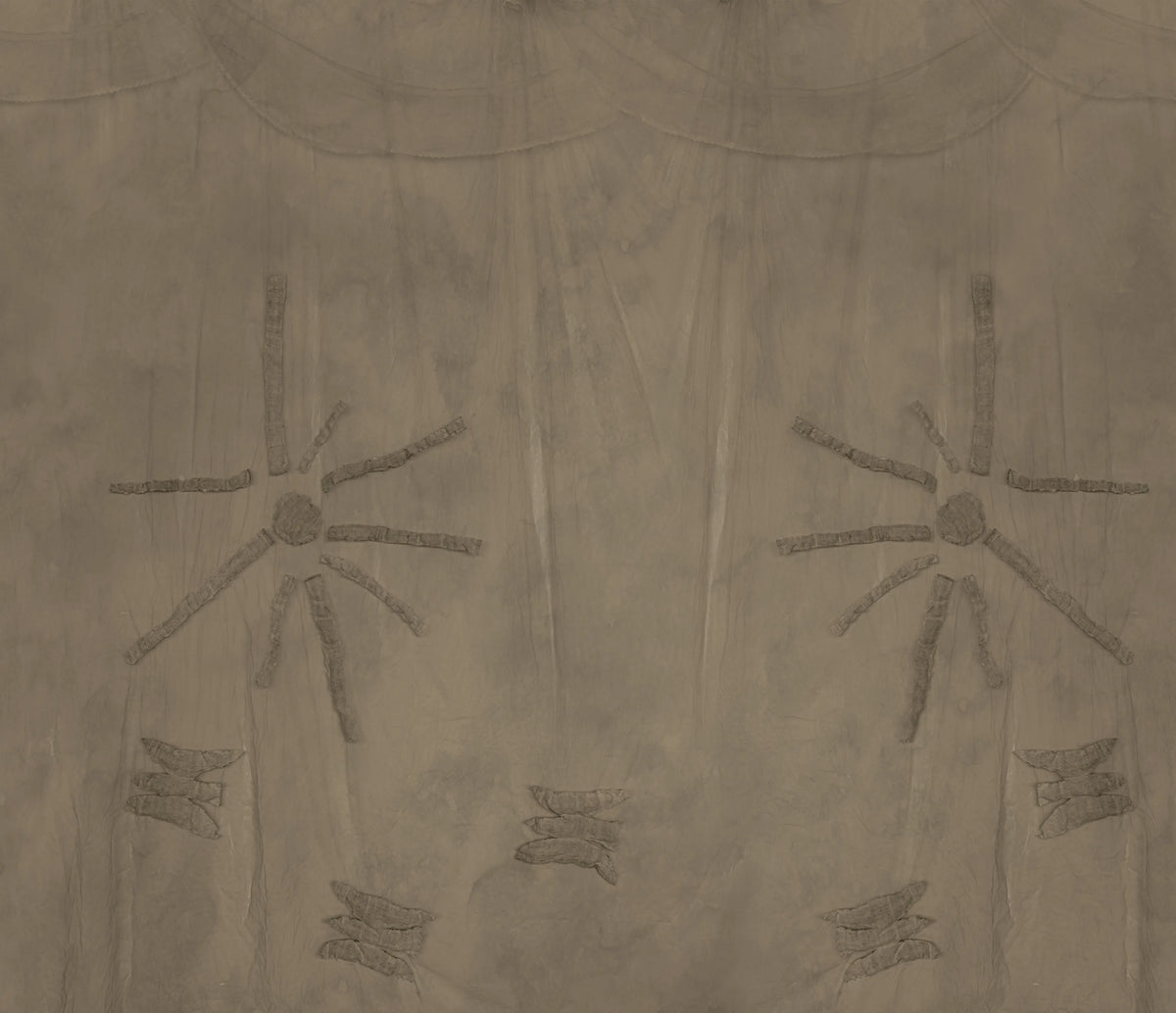 Silenzio, Dark Beige Mural Wallpaper - pure wallpaper artwork