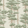 Highland Pines, Light Green Mural Wallpaper - pure wallpaper artwork