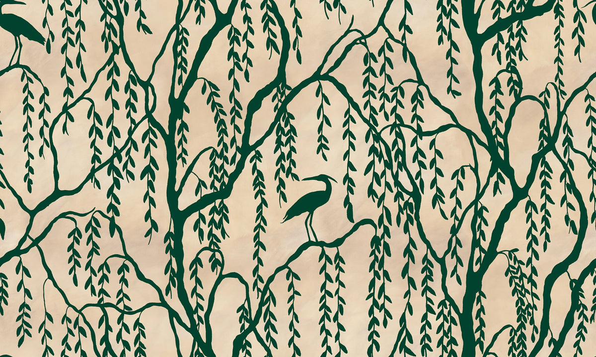Droptree, Peach Mural Wallpaper - pure wallpaper artwork