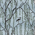 Droptree, Blue Mural Wallpaper - pure wallpaper artwork