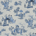 Toile Conversation, Blue Mural Wallpaper - pure wallpaper artwork
