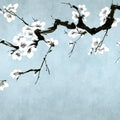 Blush of Spring, Blue Mural Wallpaper - pure wallpaper artwork