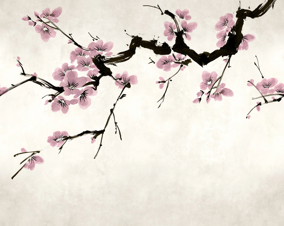 Blush of Spring, Pink Mural Wallpaper - pure wallpaper artwork