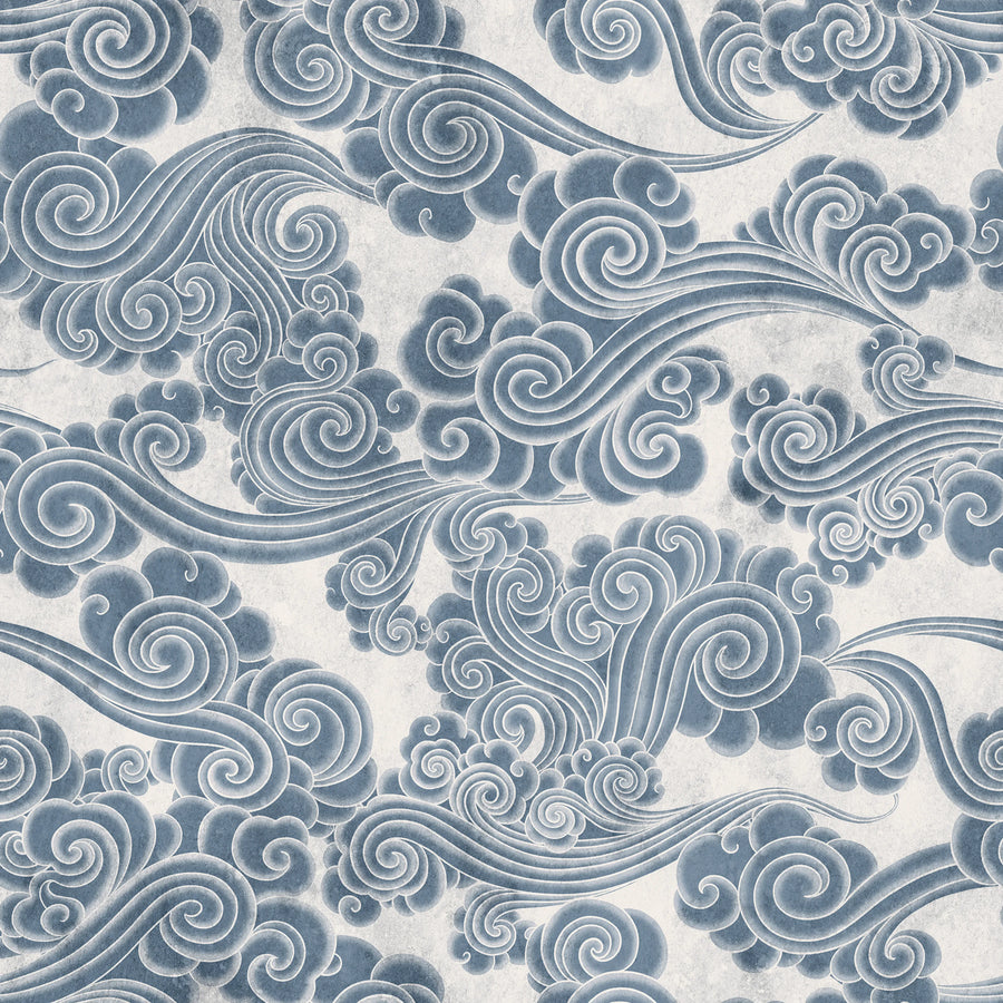 Kumo, Blue Mural Wallpaper