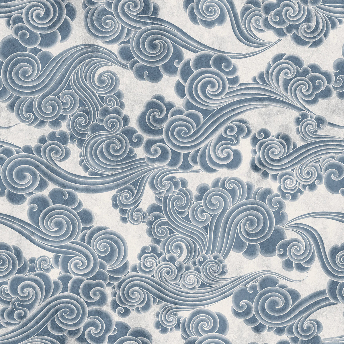 Kumo, Blue Mural Wallpaper - pure wallpaper artwork