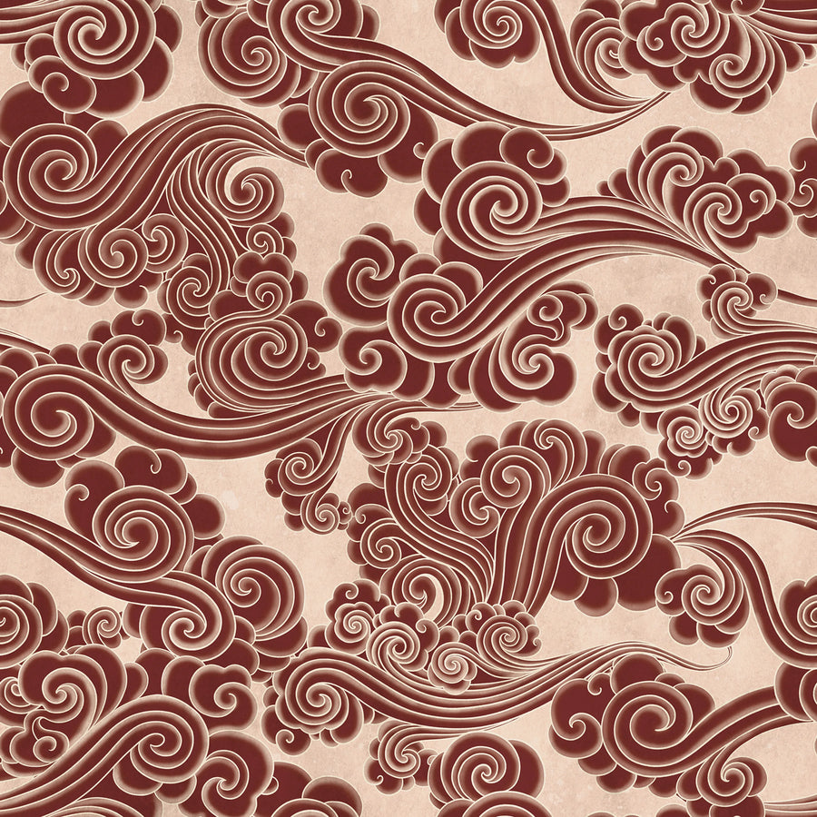 Kumo, Red Mural Wallpaper